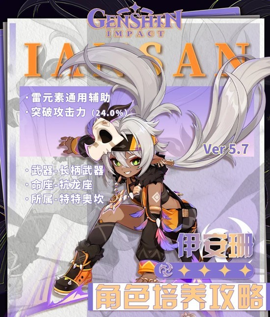 原神伊安珊培养：3命座+2套圣遗物，输出直接拉满-景澄手游网