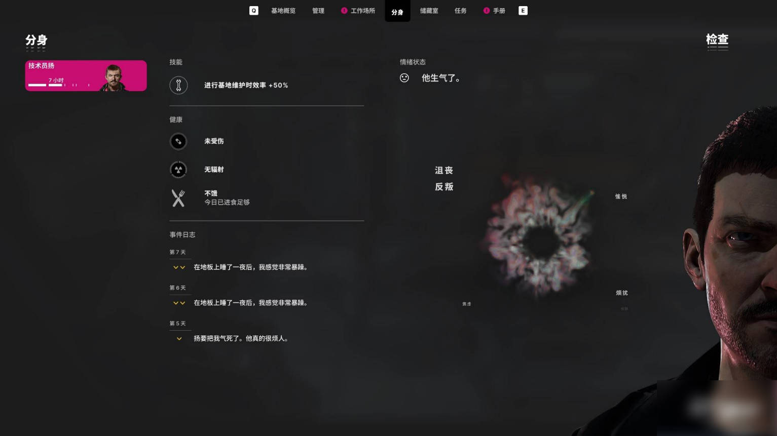 分身分配示意图