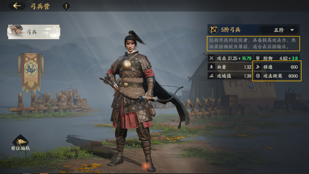 弓兵远程打击示意图