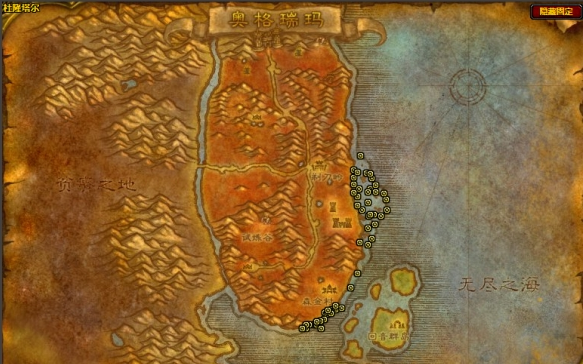 杜隆塔尔海岸示意图