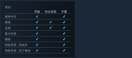 中文界面示意图