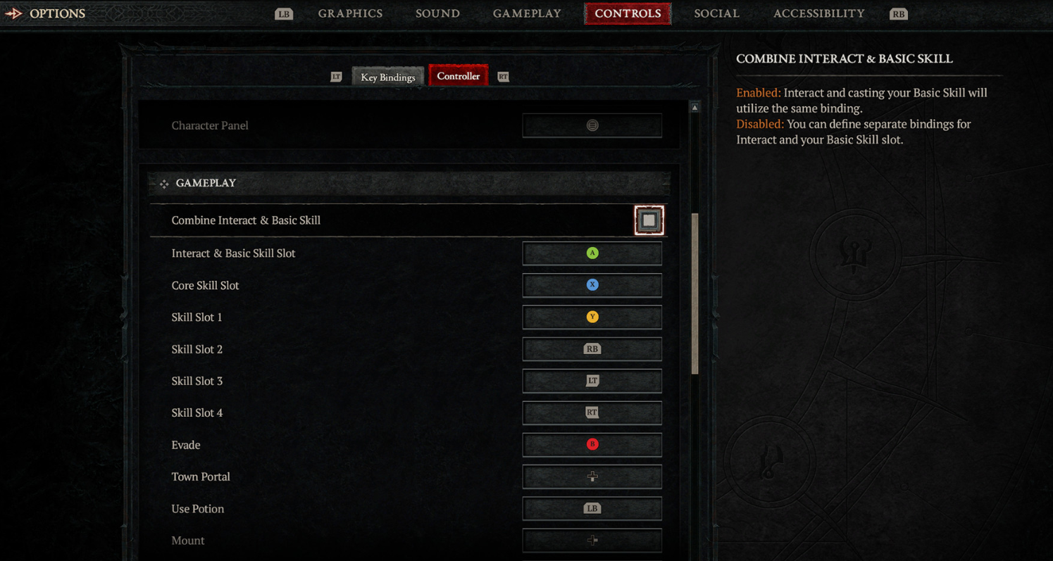 按键绑定设置界面