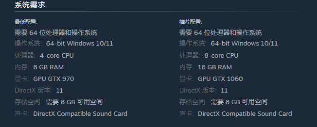 系统配置要求示意图
