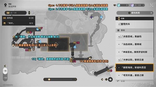 贼灵与特殊道具位置示意图