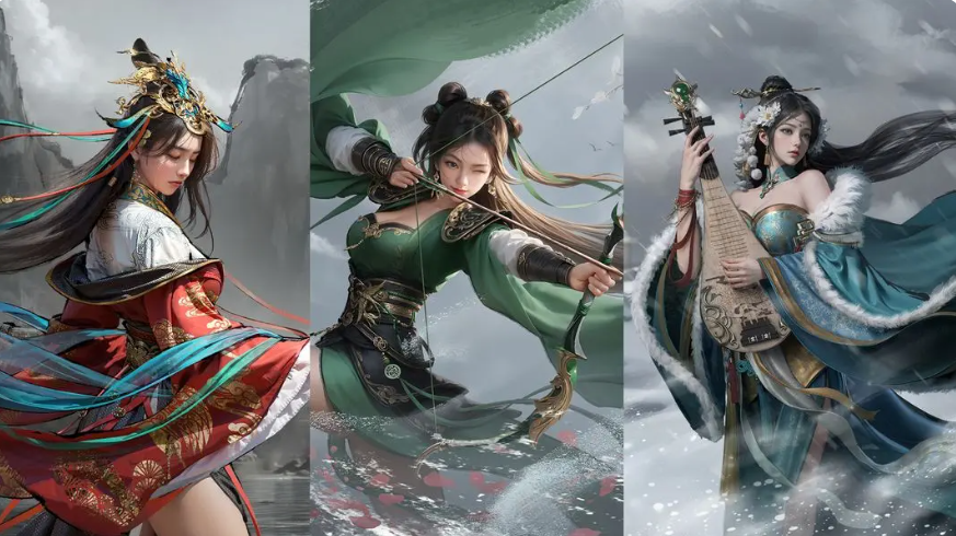 大乔孙尚香蔡文姬阵容