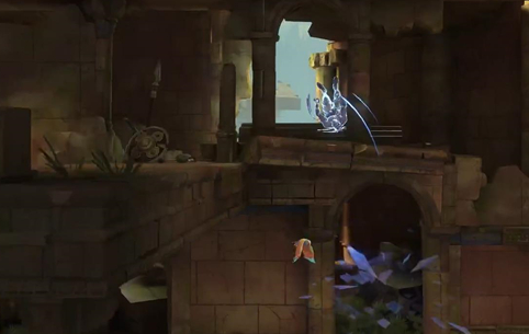 左上方跳跃路径