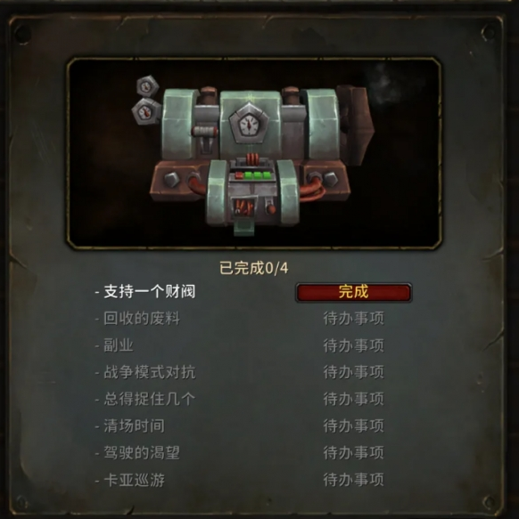 CHETT清单任务示例