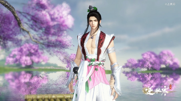 幽蝶眠花侧面展示图