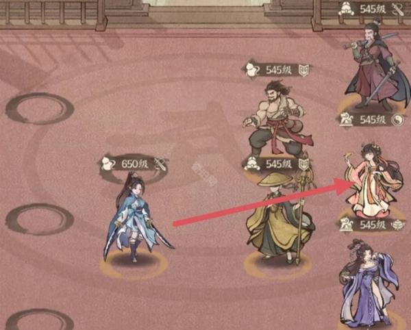 姬如雪与鉴真前排站位示意图