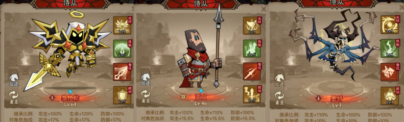 侍从搭配示意图