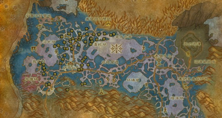 赞加沼泽亮顶蘑菇刷新点