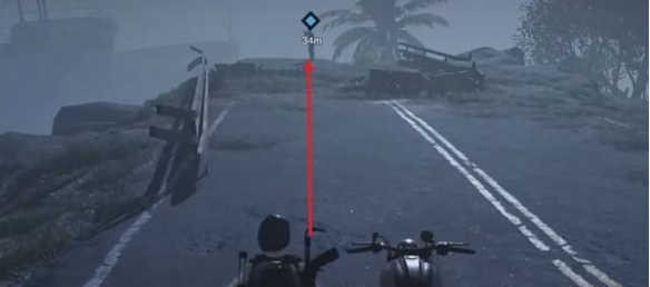 雕像位置与交互提示