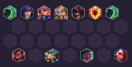 阵容站位示意图