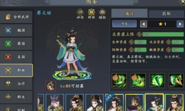 蔡文姬技能展示