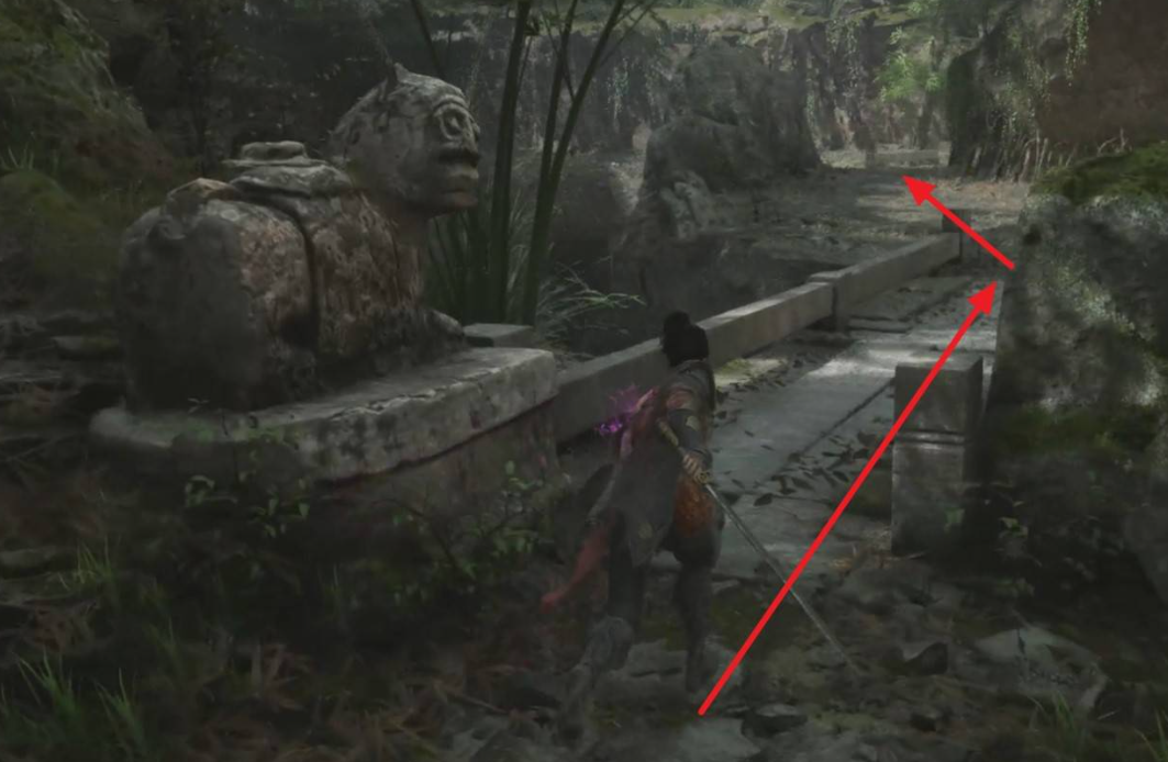 石桥与洞穴路径