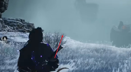 跳下山坡示意图