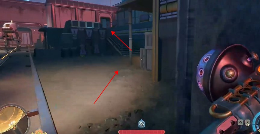 台阶后直行路线