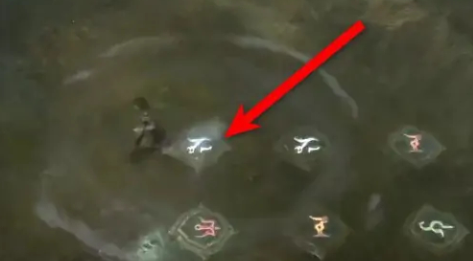 踩符号操作示意图