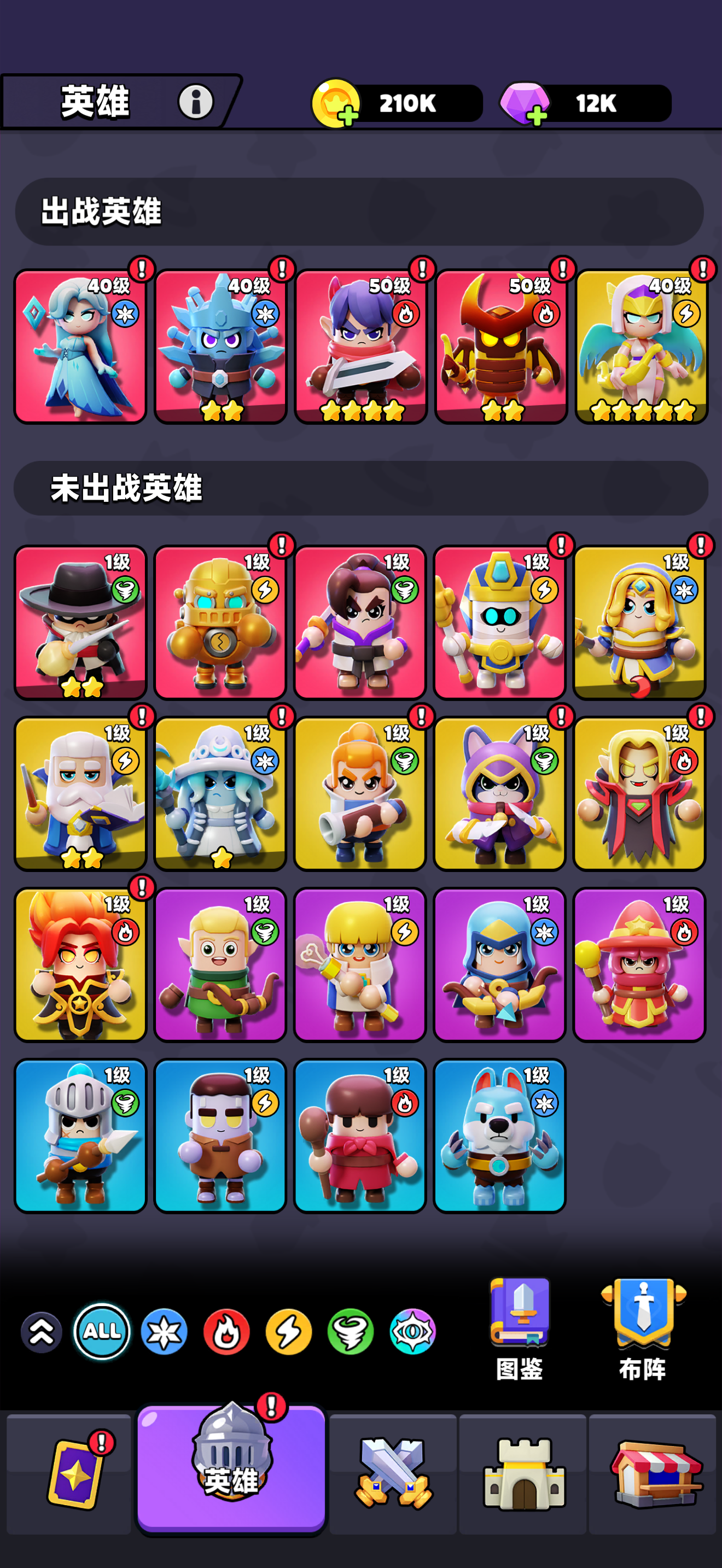 核心阵型示意图