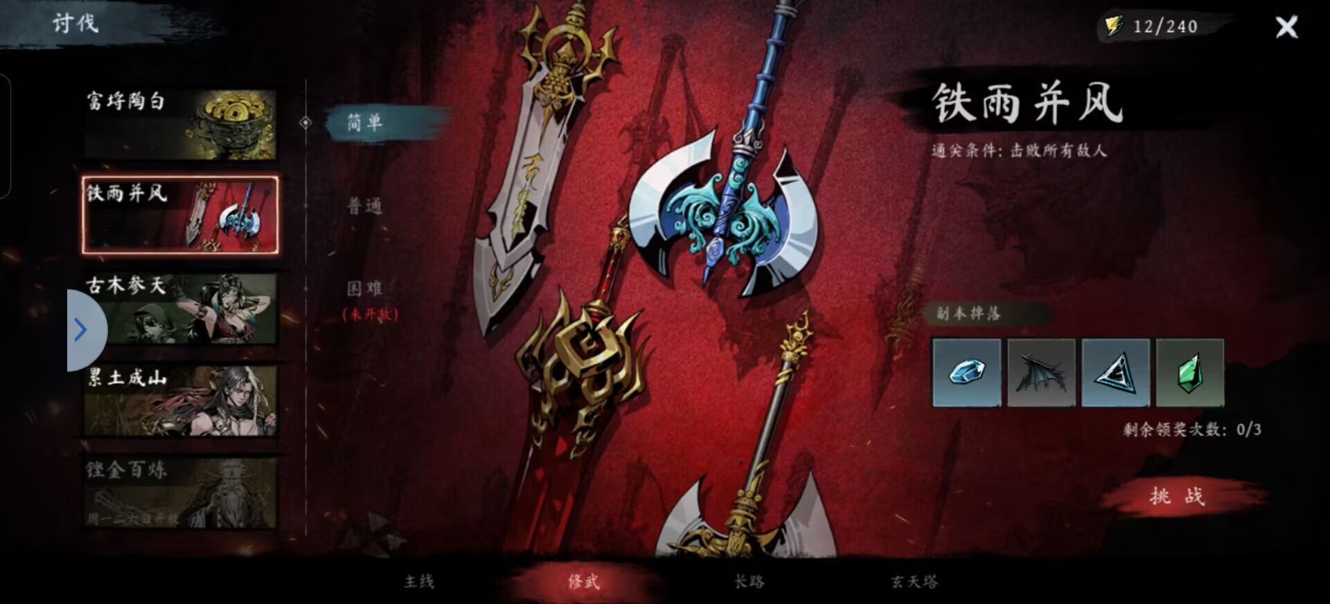 一阶突破材料示意图