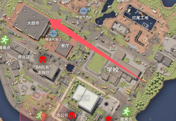 学校餐厅超市路线