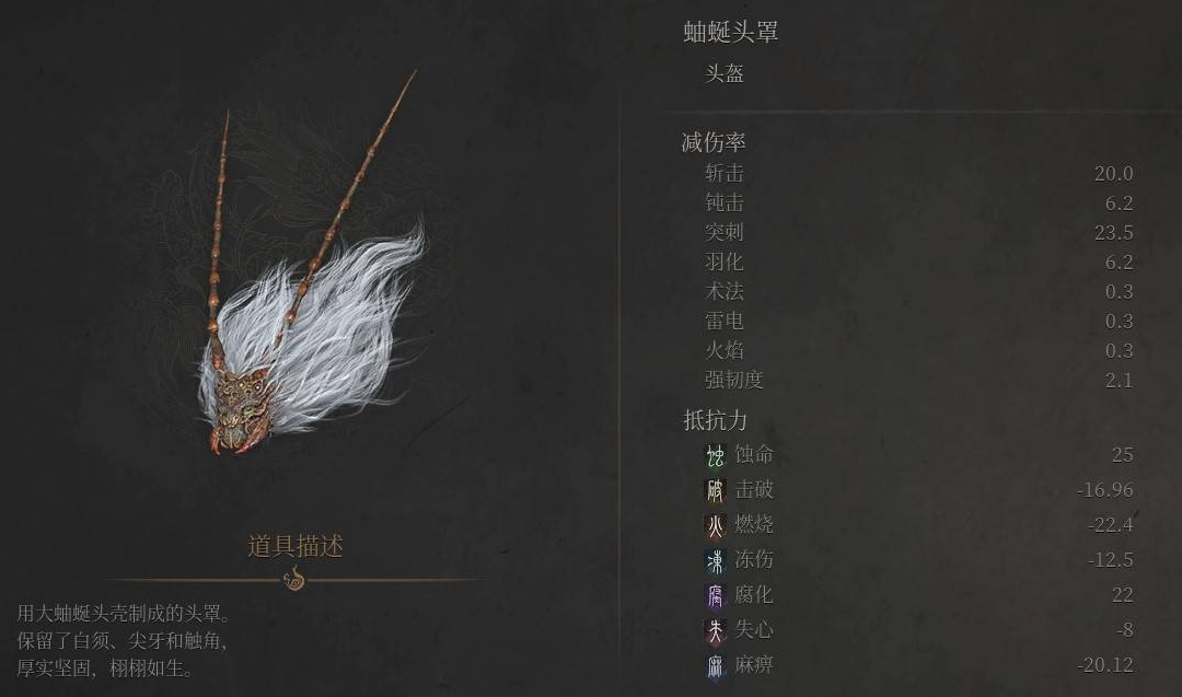 头罩特写图
