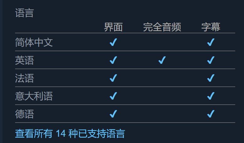 中文界面与字幕截图