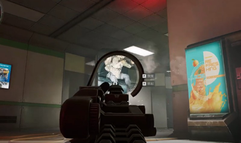 核爆手电致盲效果