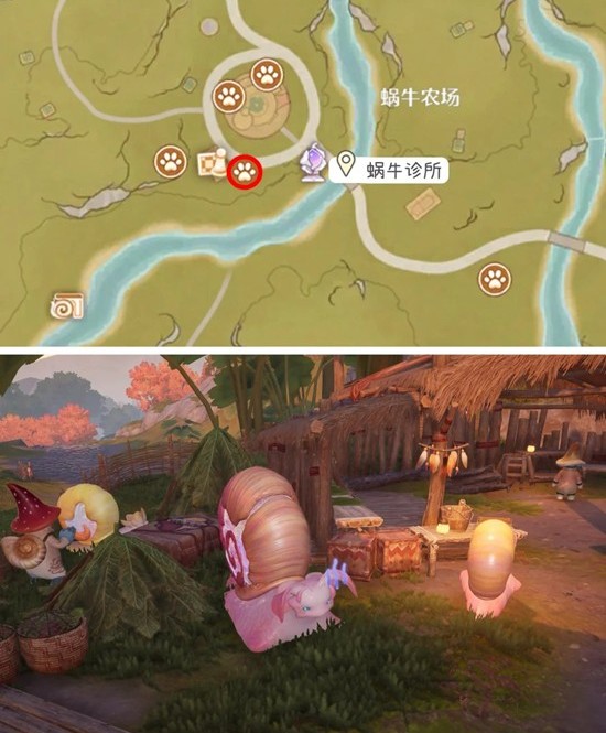 蜗牛分布示意图