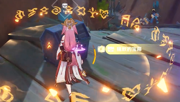 宝箱开启示意图