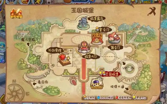 主城传送示意图