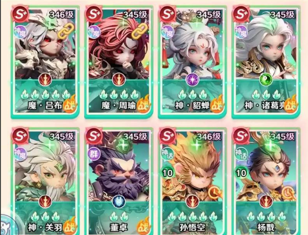 神魔阵容示意图