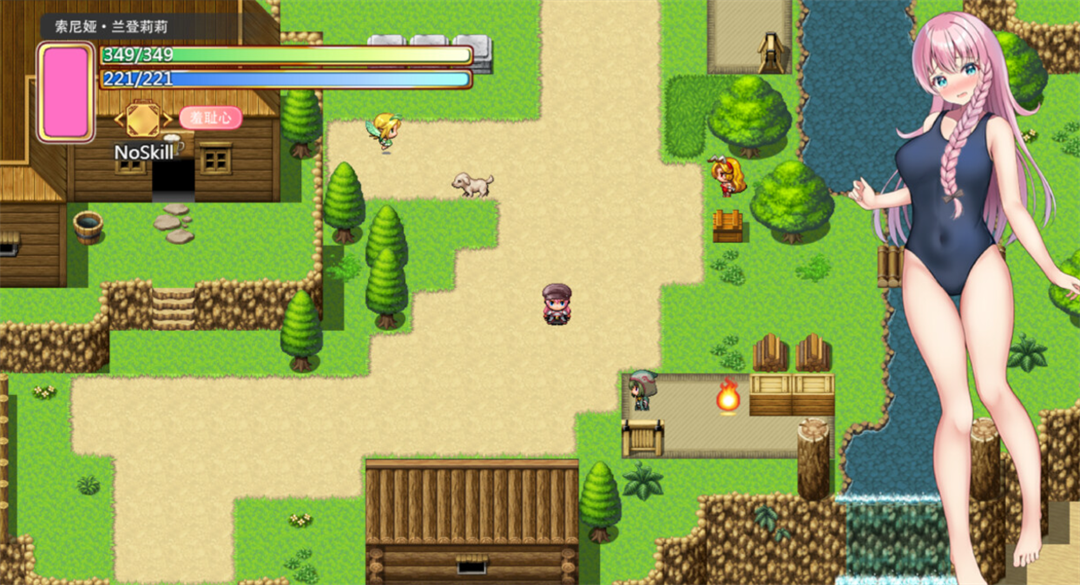 游戏角色福拉与索尼娅