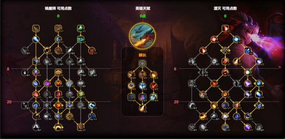 鳞长AOE天赋加点示意图