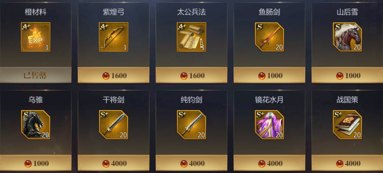 中后期阵容示意图