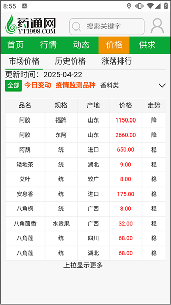 网药通中药材价格查询：3步看懂行情-景澄手游网