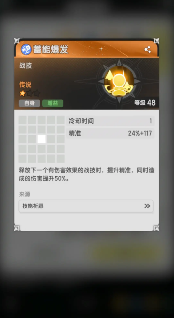 技能组合示意图