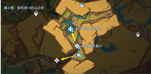 彩石顶地下路线图