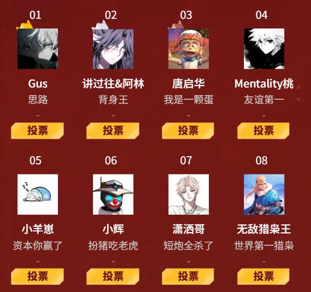 投票界面示例