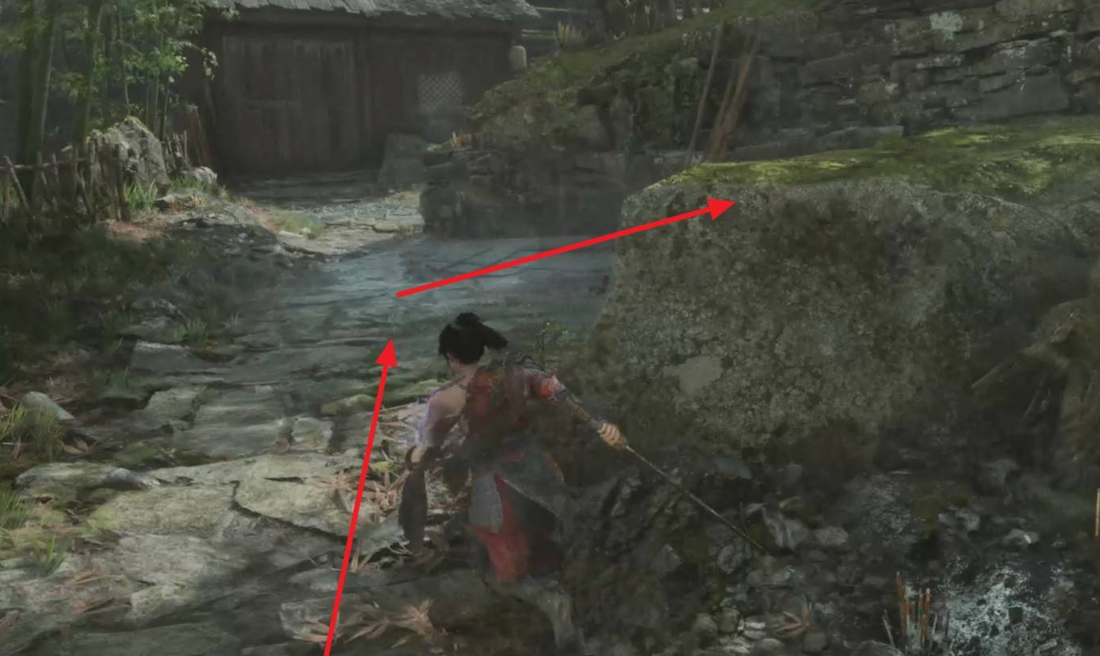 青苔大石头示意图