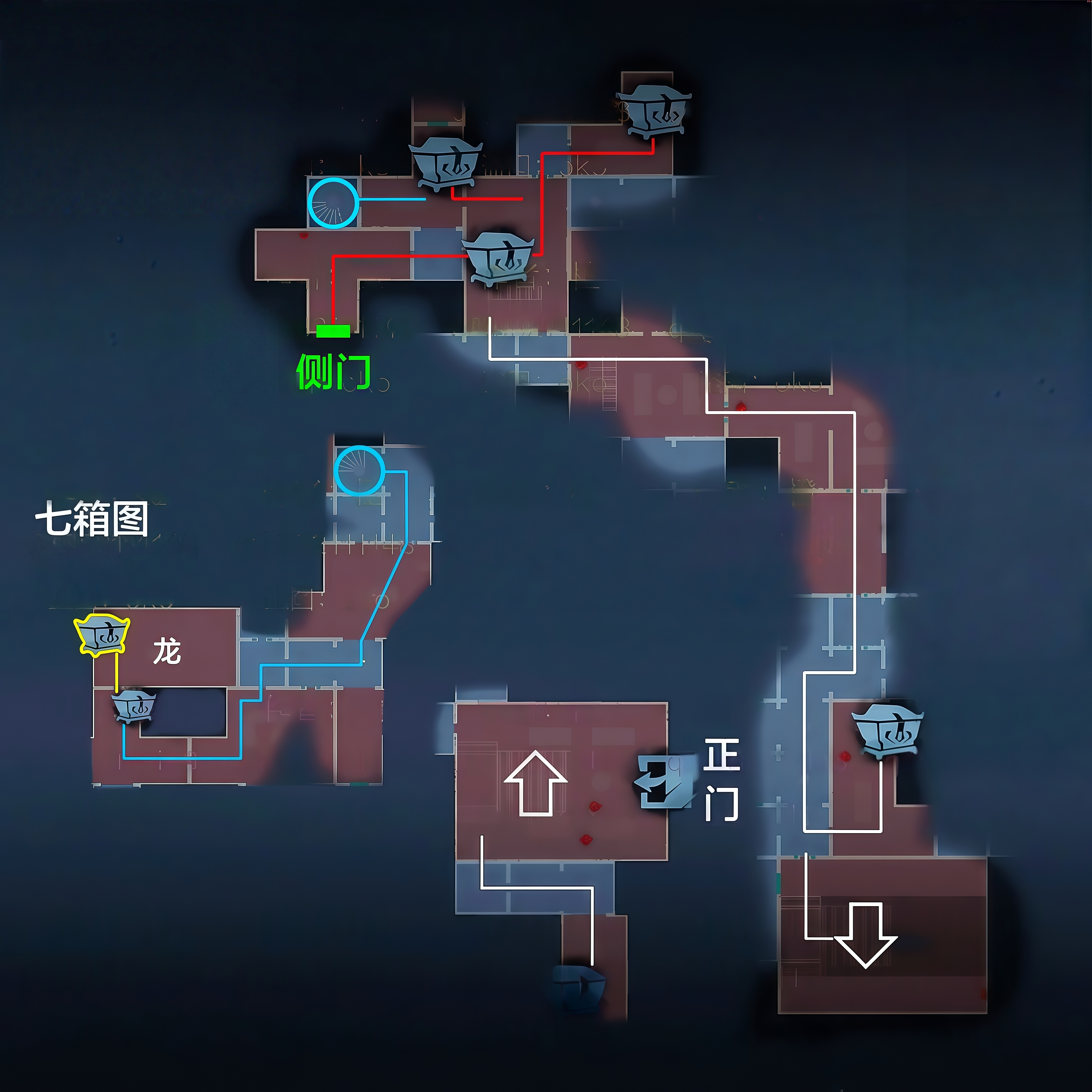 下 右路1白 旋梯●