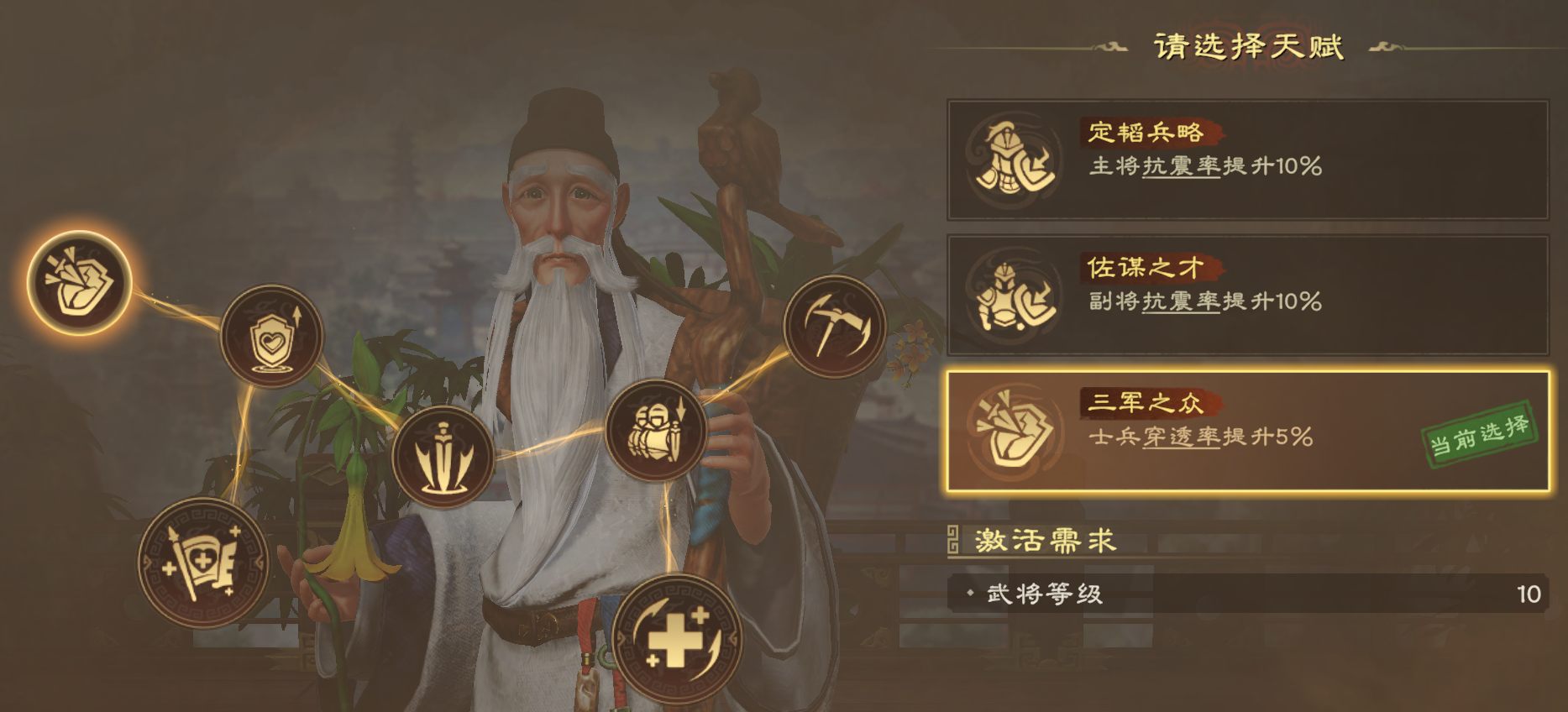 华佗天赋加点路径示意图